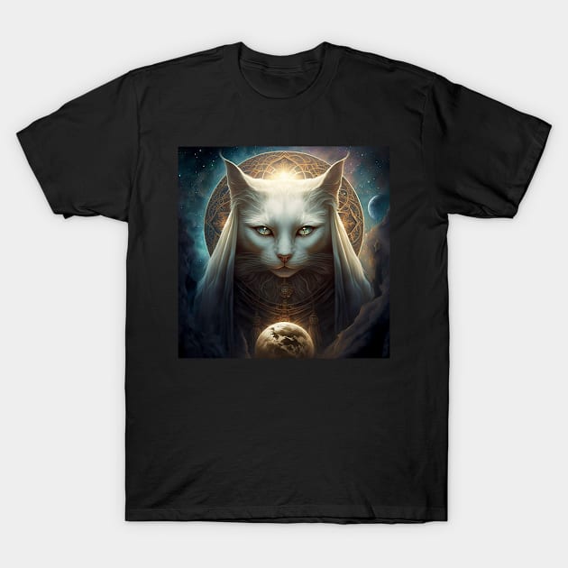 Cosmic Powers of the Cat, God of the Universe T-Shirt by LoudlyUnique